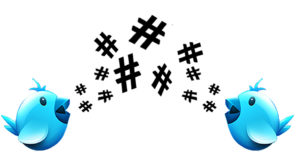 oiseaux bleus Twitter avec hashtag #