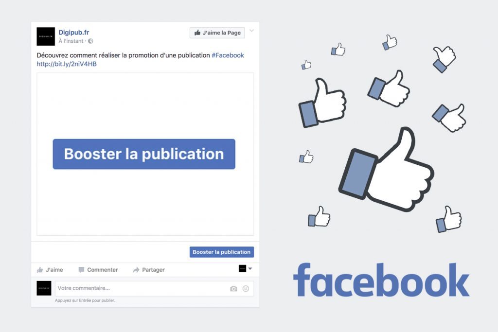Booster la publication Facebook